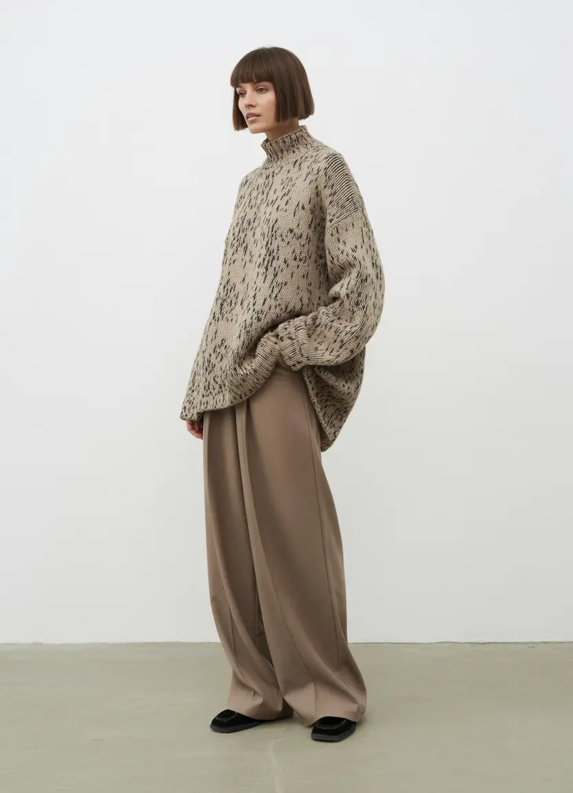 winter fashion inspo outfits Oversized Knit Serenity