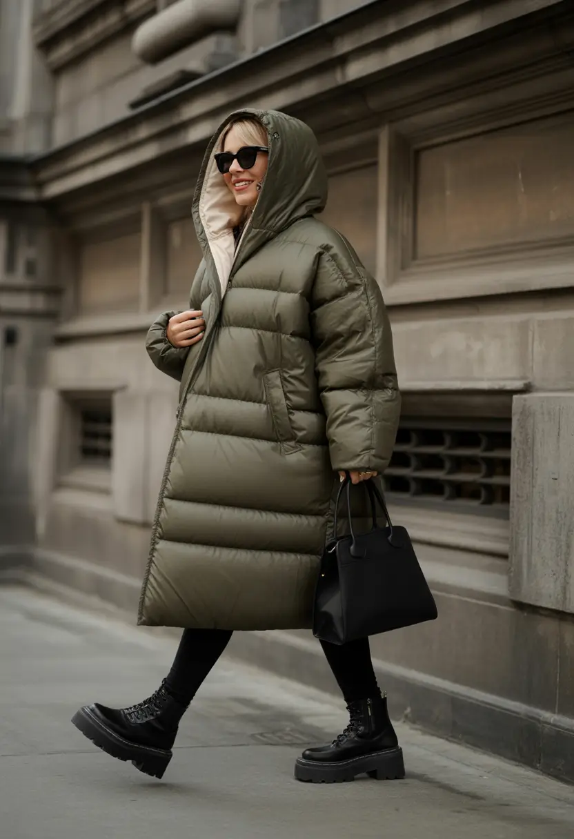 winter fashion inspo outfits Puffer Power Statement