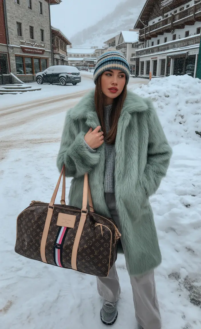 winter fashion inspo outfits Frosty Pastels for Travel Days