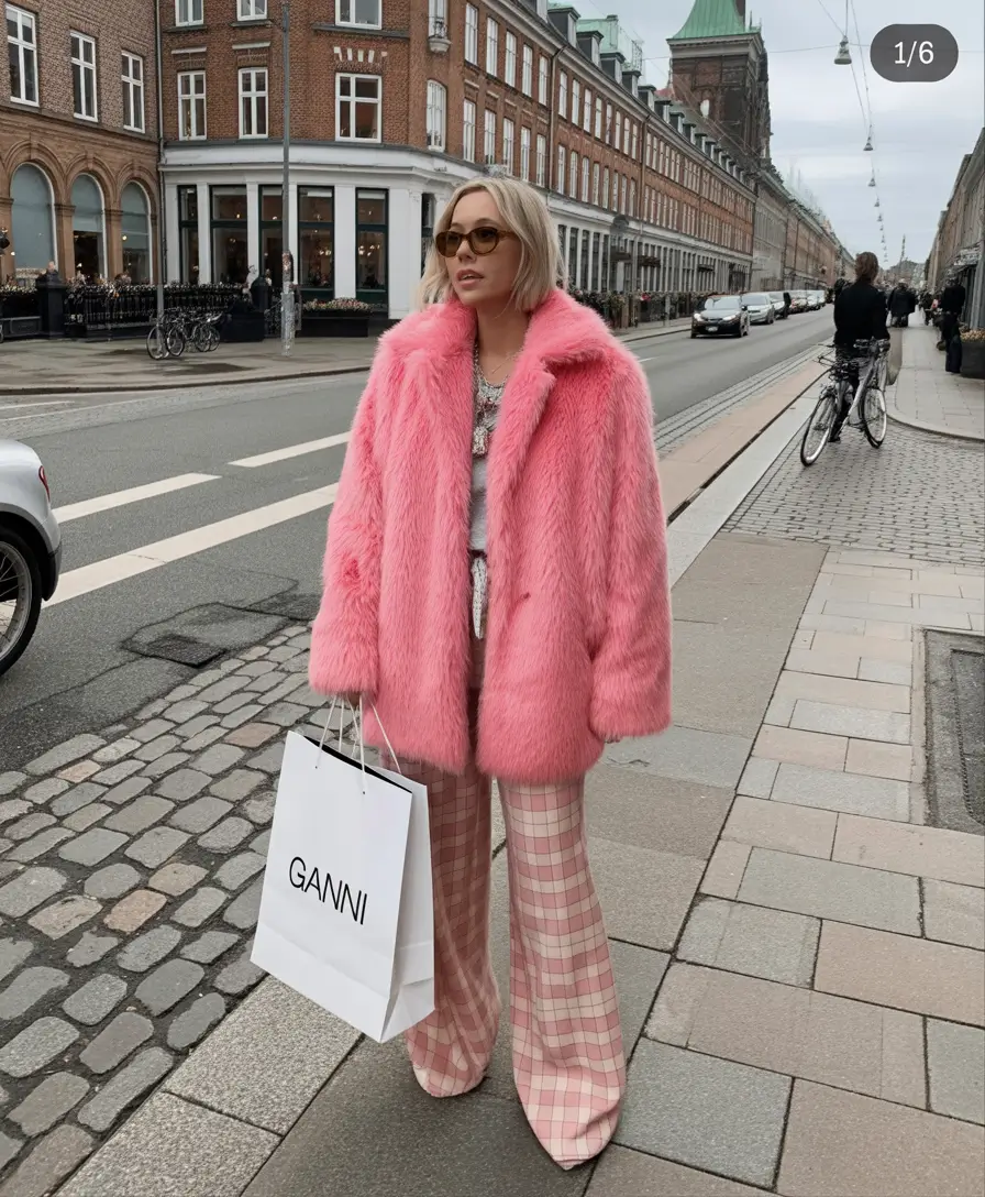 winter fashion inspo outfits Bubblegum Boldness