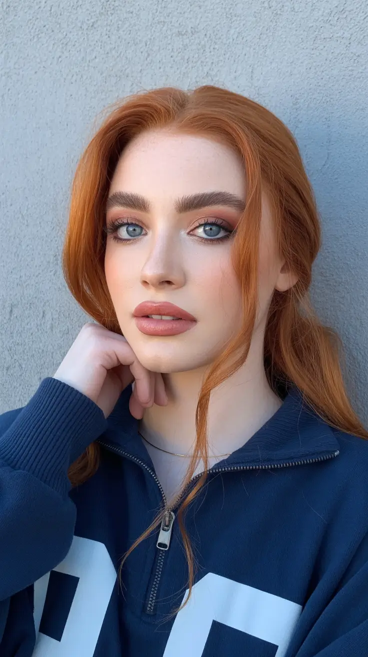 winter-hair-color-for-redheads-dark-auburn-Bright-Copper-Auburn-Glow