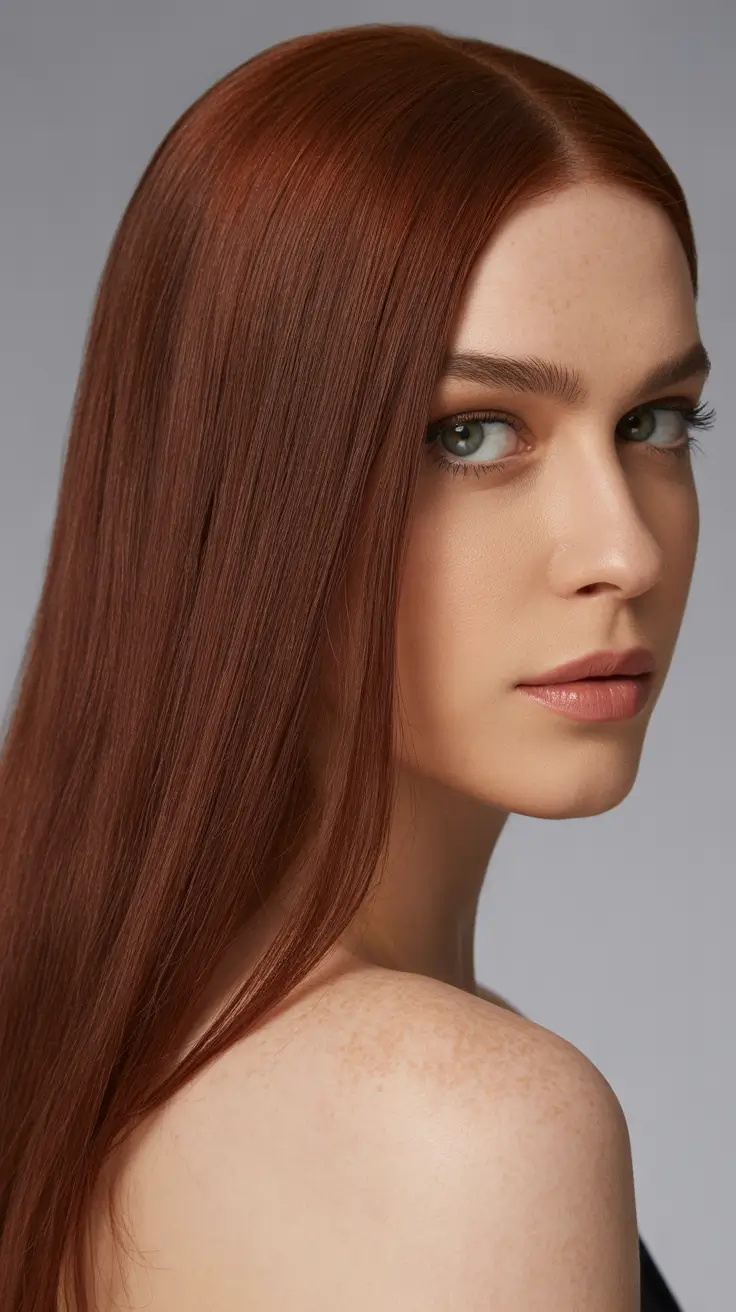 winter-hair-color-for-brunettes-red-dark-auburn-reddish-brown-Sleek-Chestnut-Auburn-Elegance