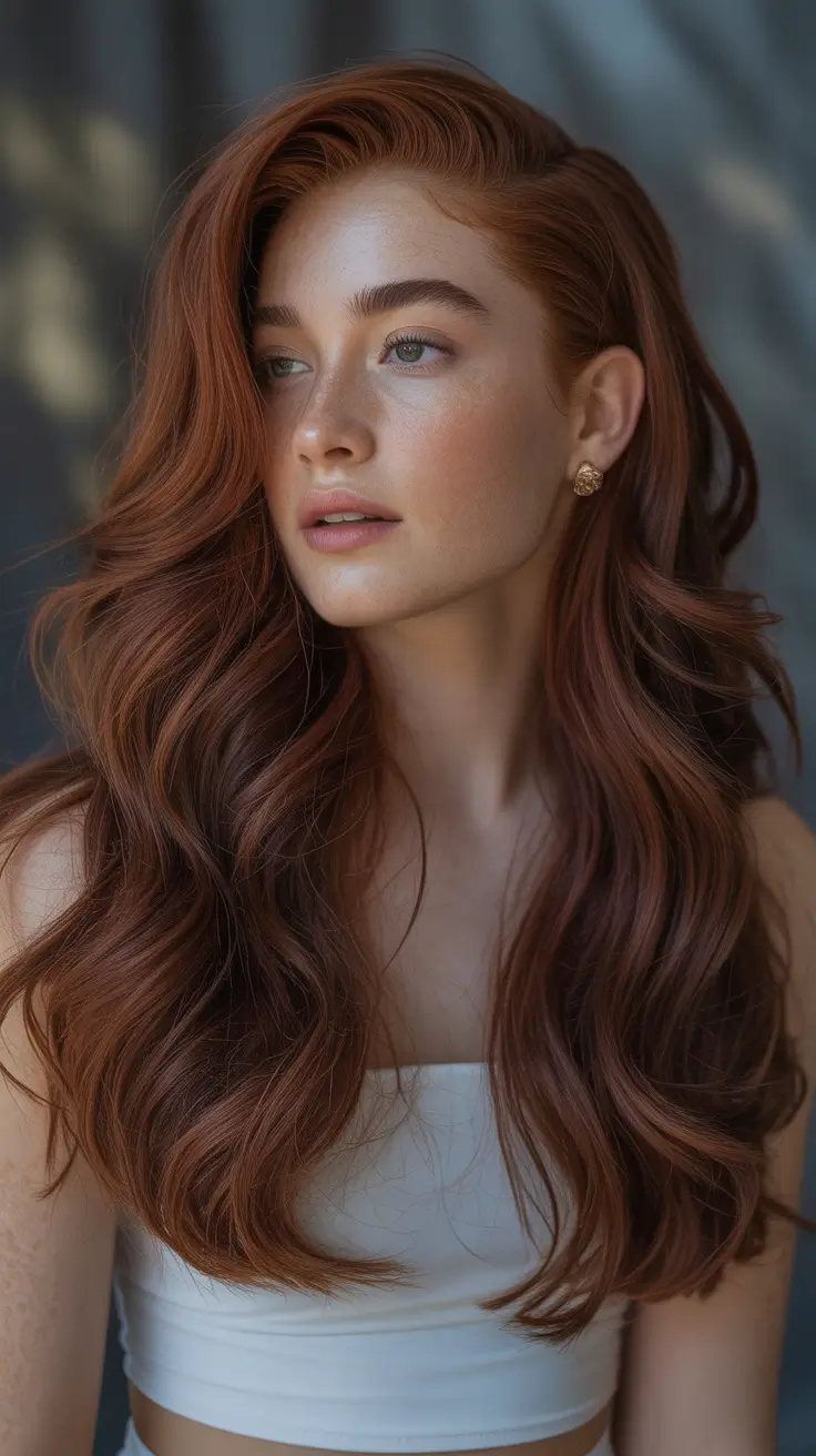 hair-color-ideas-for-brunettes-for-winter-red-dark-auburn-highlights-Dimensional-Auburn-with-Luxurious-Volume