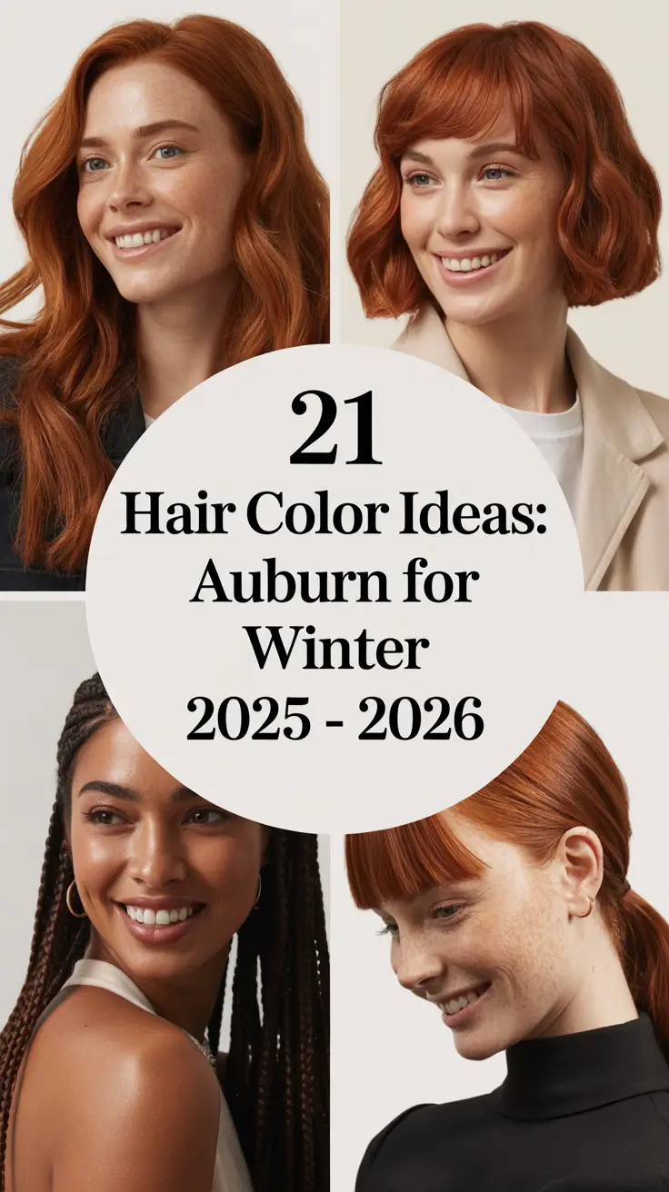 Hair Color Ideas: Auburn for Winter 2025 – 2026