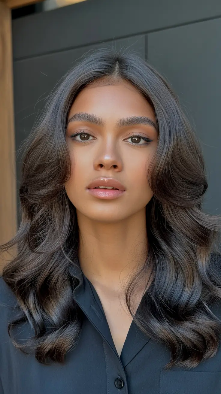 dark skin winter hair color Classic Espresso Waves