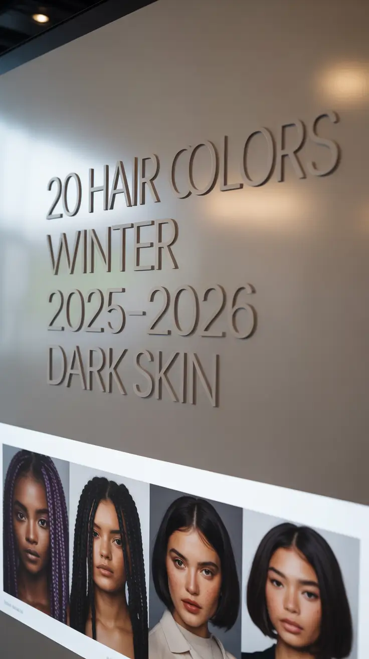 Hair Colors Winter 2025–2026 Dark Skin: Trendy Ideas for Women