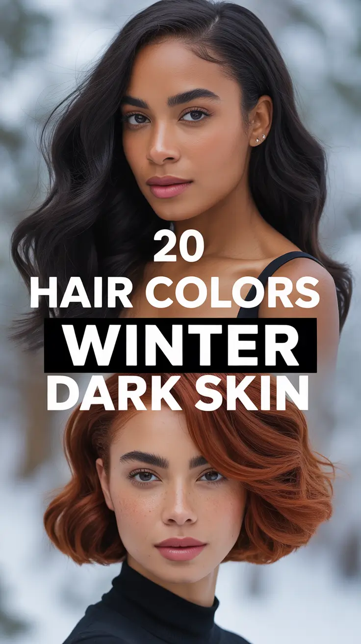 Hair Colors Winter 2025–2026 Dark Skin: Trendy Ideas for Women