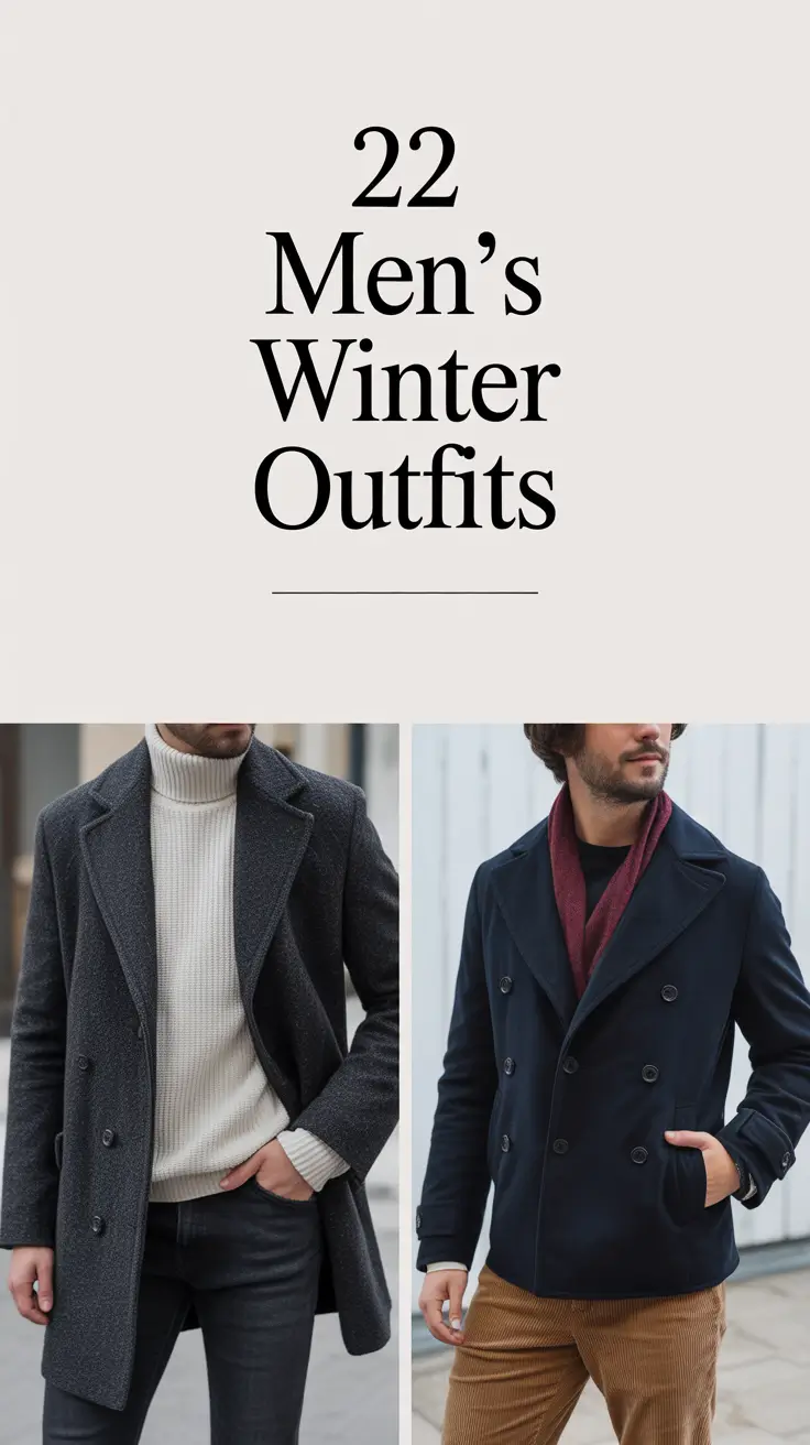 Men’s Winter Outfits 2025 / 2026: Stylish Ideas for Cold Weather Snow Aesthetic