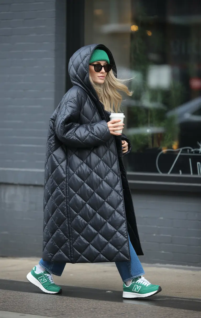 winter outfits inspiration aesthetic Oversized Puffer Energy