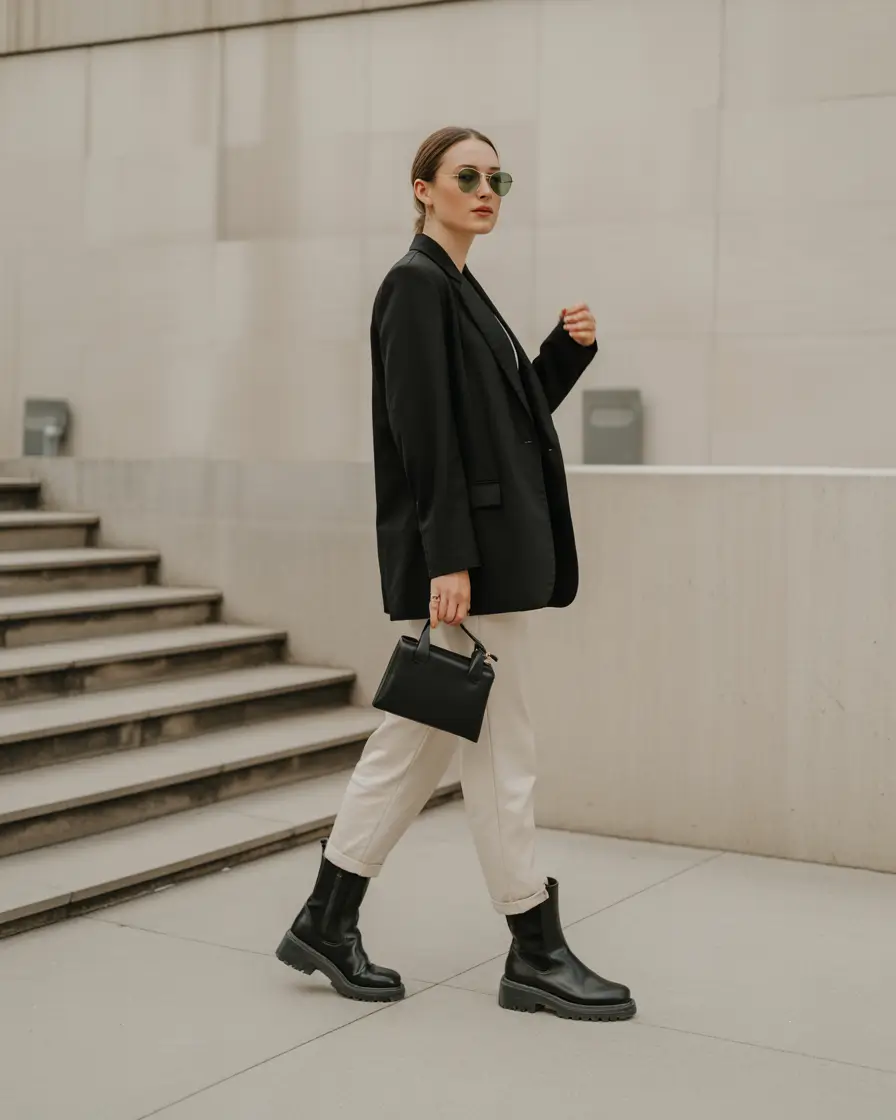 winter outfits inspiration aesthetic Tailored & Tough