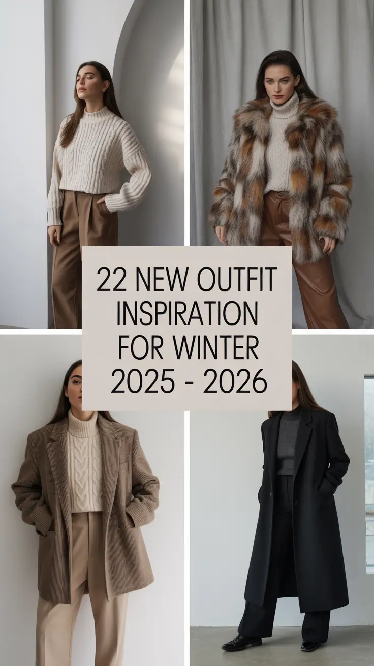 New Outfit Inspiration for Winter 2025 - 2026: Street Style Casual & Elegant Ideas
