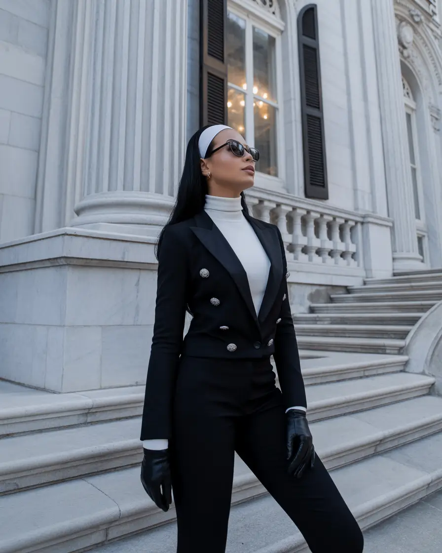 Office Outfit Ideas for Winter 2025-2026 Monochrome Sleekness
