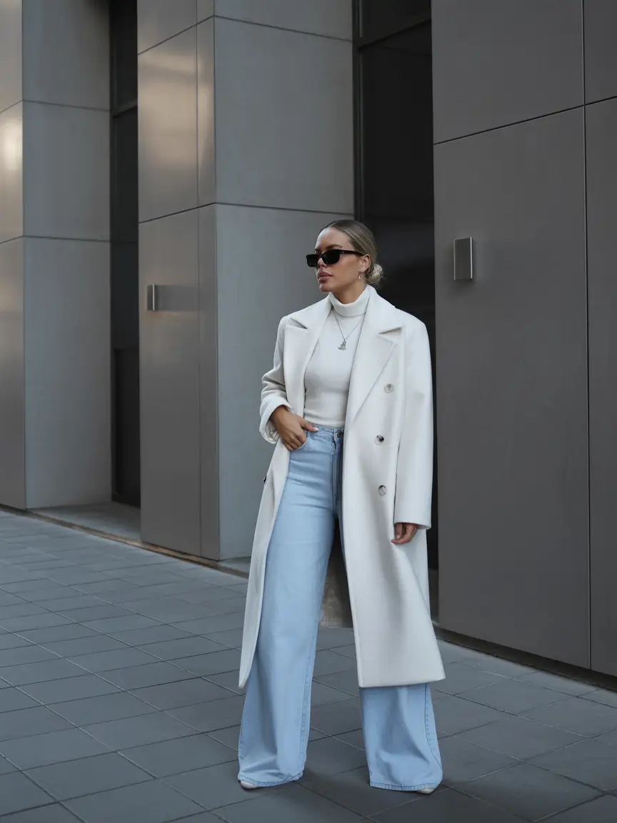 Office Outfit Ideas for Winter 2025-2026 Modern Winter White
