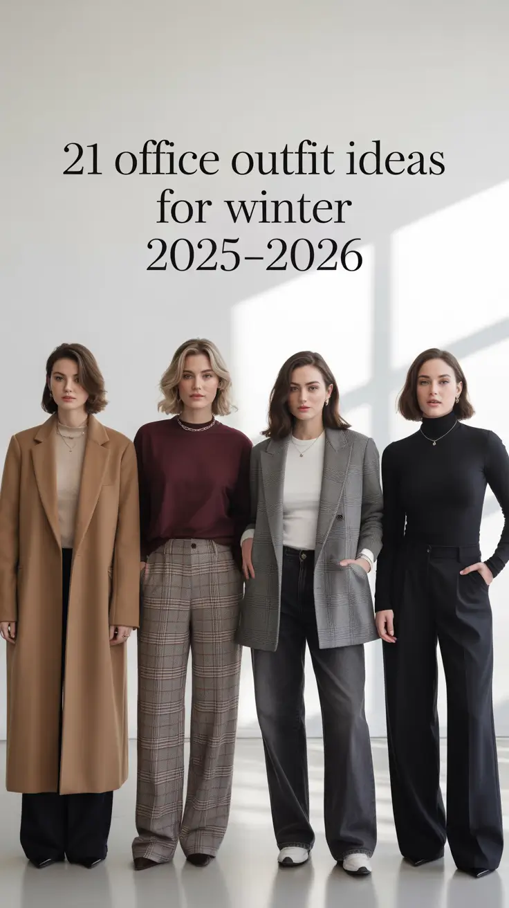Office Outfit Ideas for Winter 2025–2026: Classy & Chic Inspiration for Women