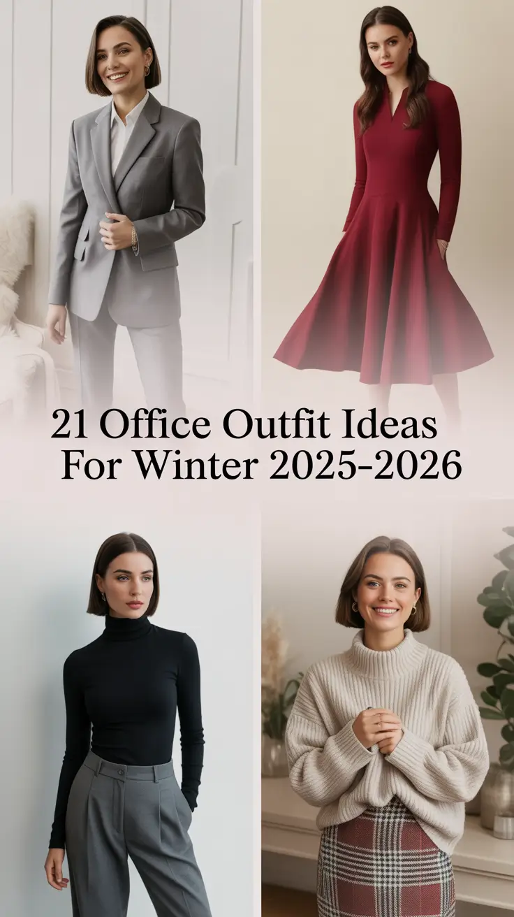 Office Outfit Ideas for Winter 2025–2026: Classy & Chic Inspiration for Women