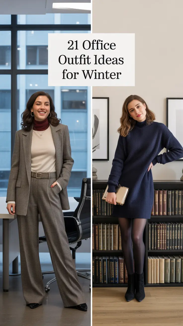 Office Outfit Ideas for Winter 2025–2026: Classy & Chic Inspiration for Women