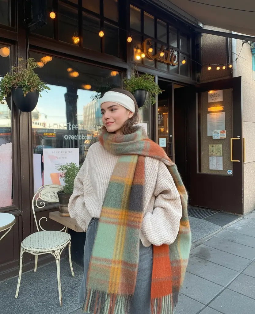 winter-outfits-aesthetic-casual-Oversized-Scarf-Energy