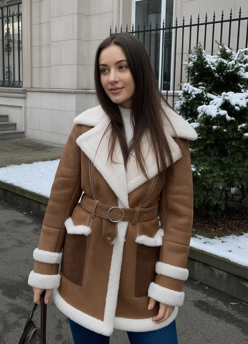 winter-outfits-aesthetic-korean-coat-Structured-Shearling-Elegance
