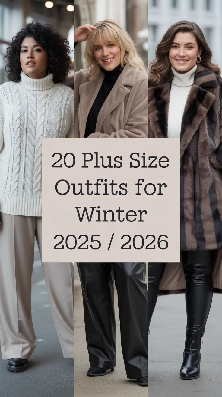 Plus Size Outfits for Winter 2025 / 2026: Trendy & Elegant Inspiration for Women