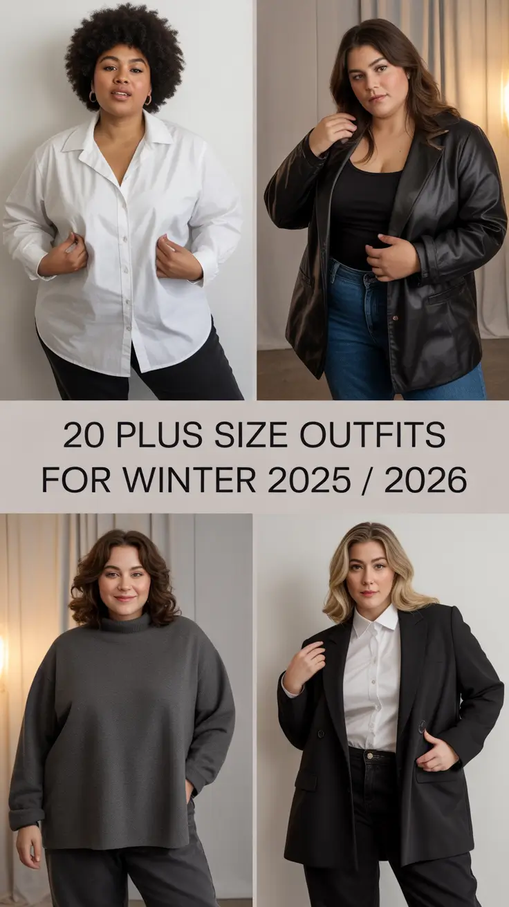 Plus Size Outfits for Winter 2025 / 2026: Trendy & Elegant Inspiration for Women