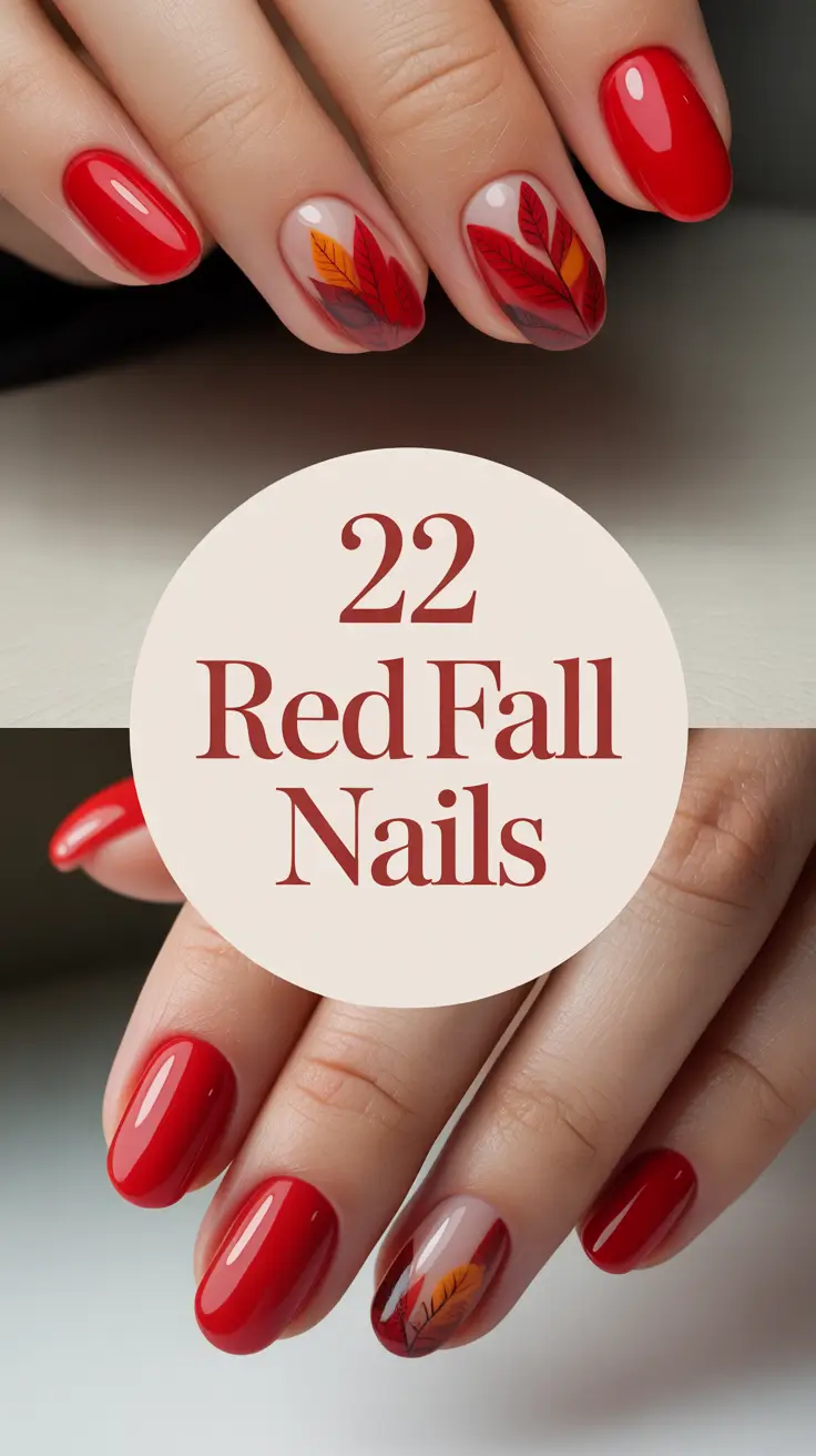 Red Fall Nails 2025: Stunning Designs Almond, Coffin, Square & More