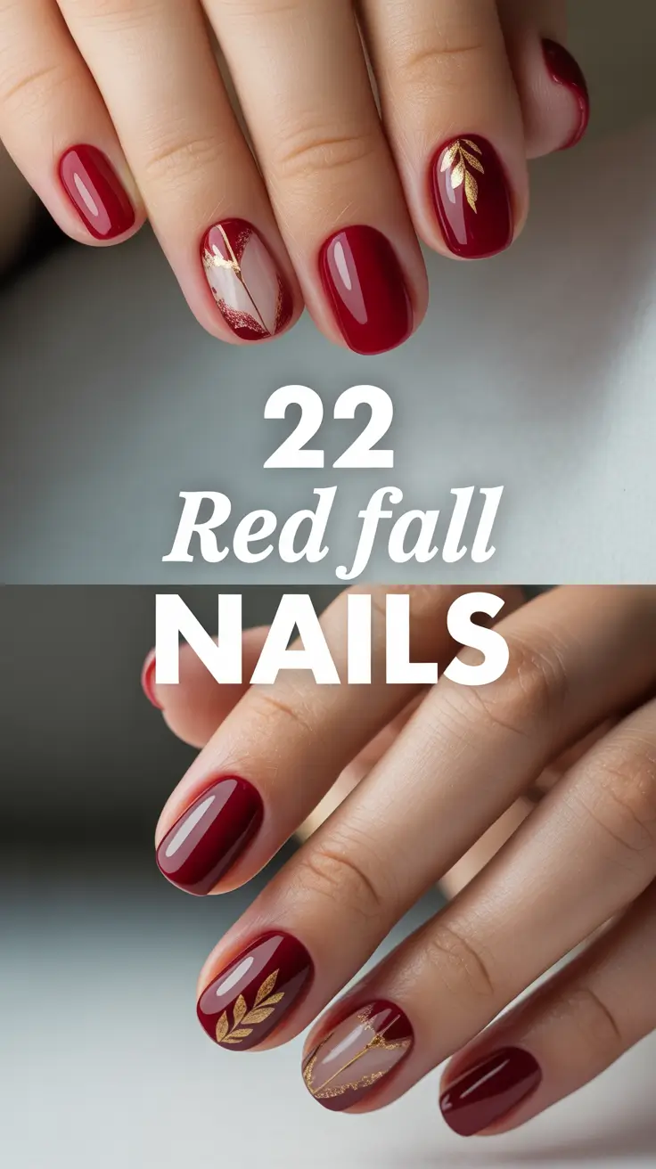 Red Fall Nails 2025: Stunning Designs Almond, Coffin, Square & More