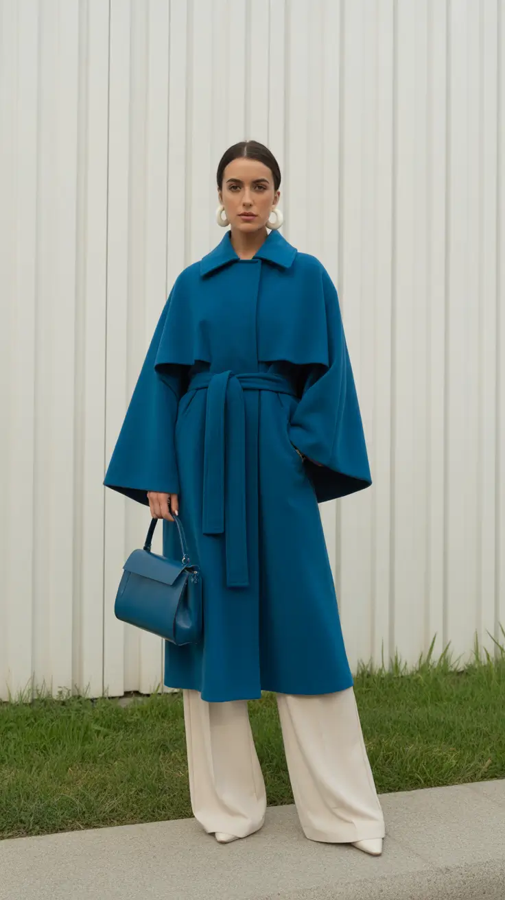 Stylish Winter Outfit Inspo 2025-2026 Bold Blue Sophistication