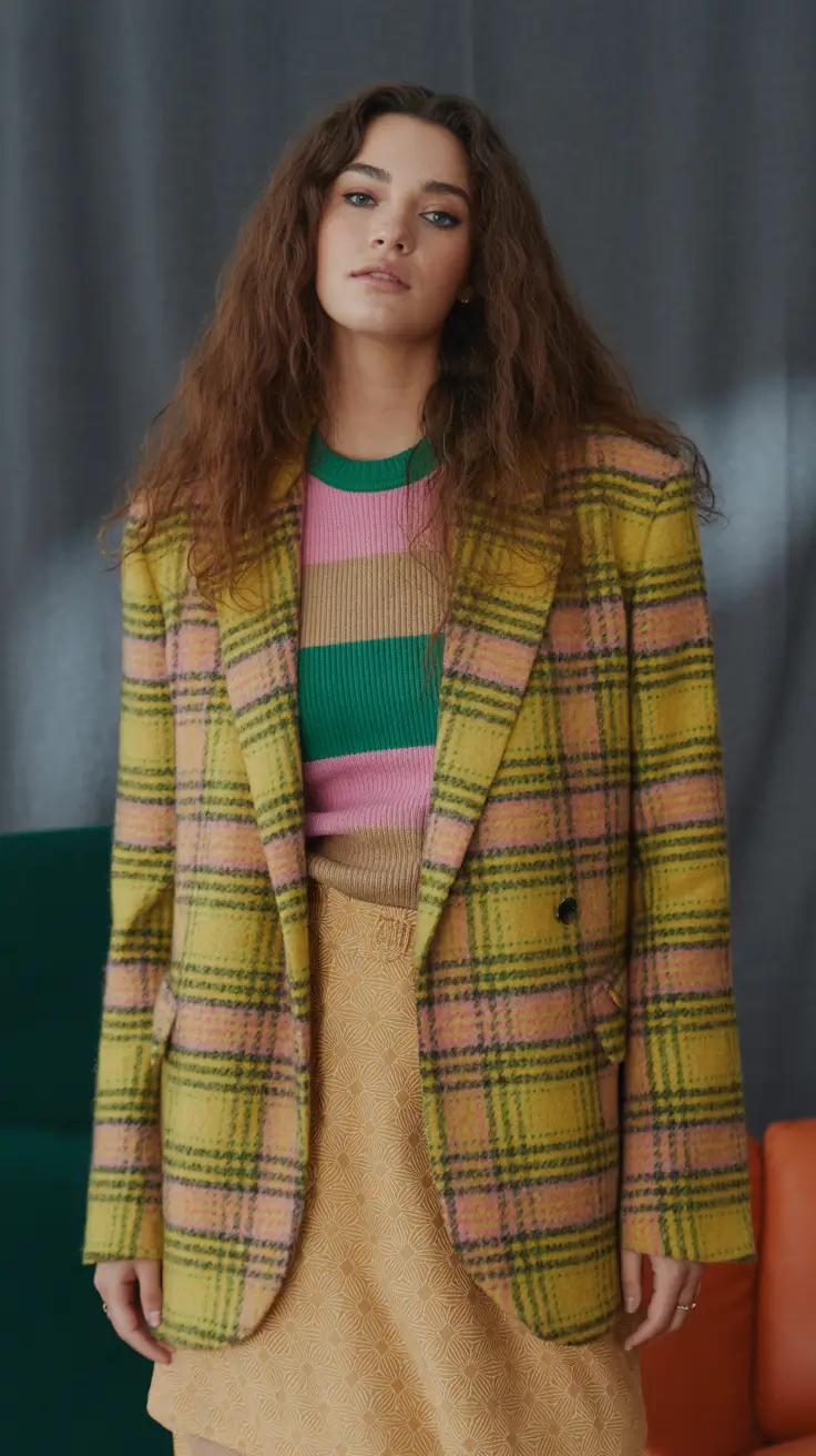 Stylish Winter Outfit Inspo 2025-2026 Color Clash Confidence
