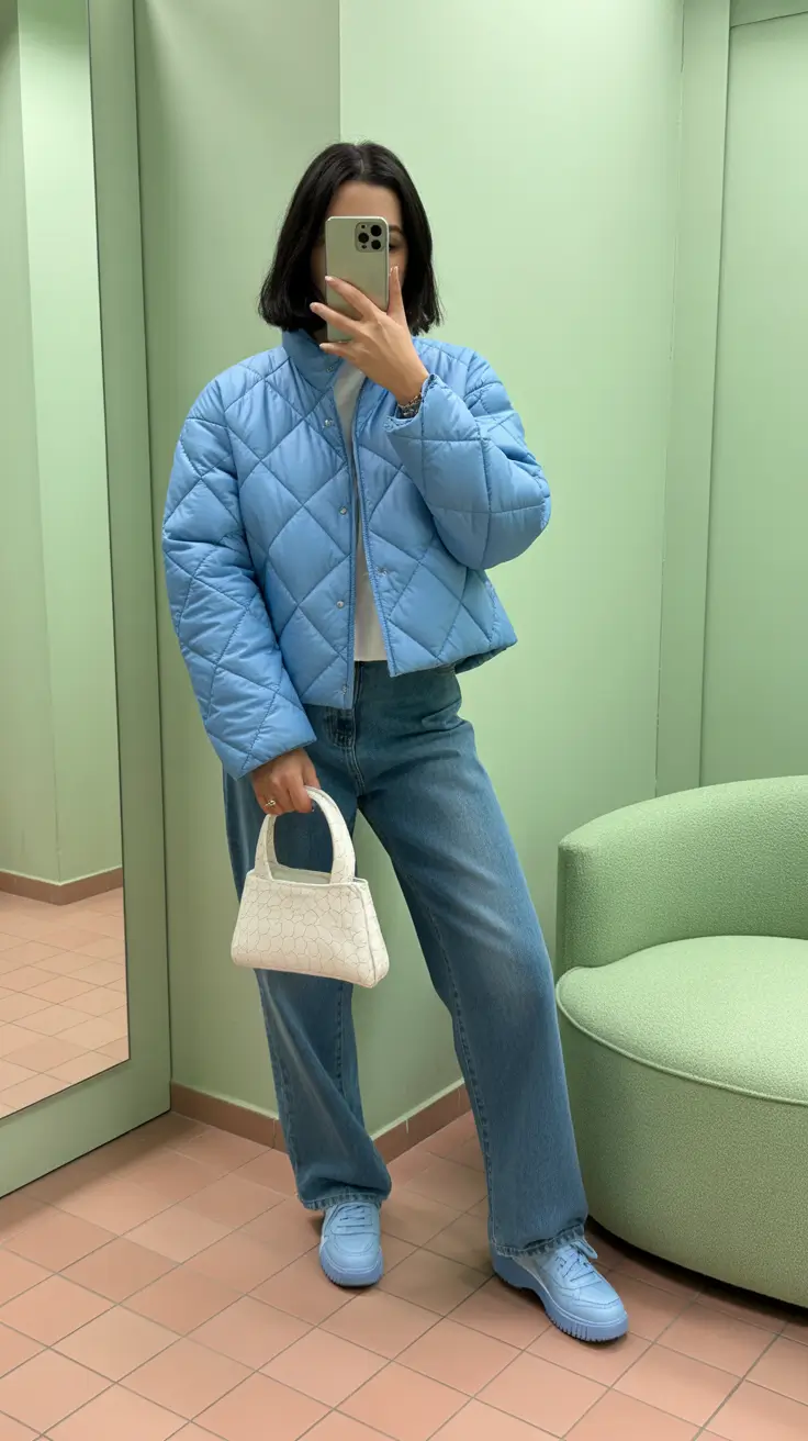 Stylish Winter Outfit Inspo 2025-2026 Playful Cool in Powder Blue