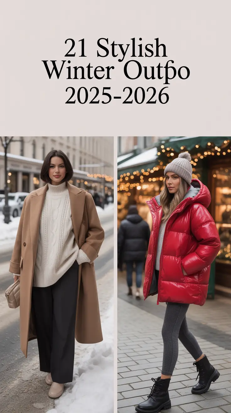 Stylish Winter Outfit Inspo 2025–2026: Cute & Casual Street Style Ideas