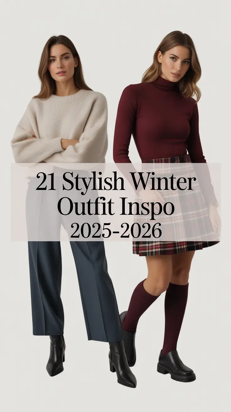 Stylish Winter Outfit Inspo 2025–2026: Cute & Casual Street Style Ideas