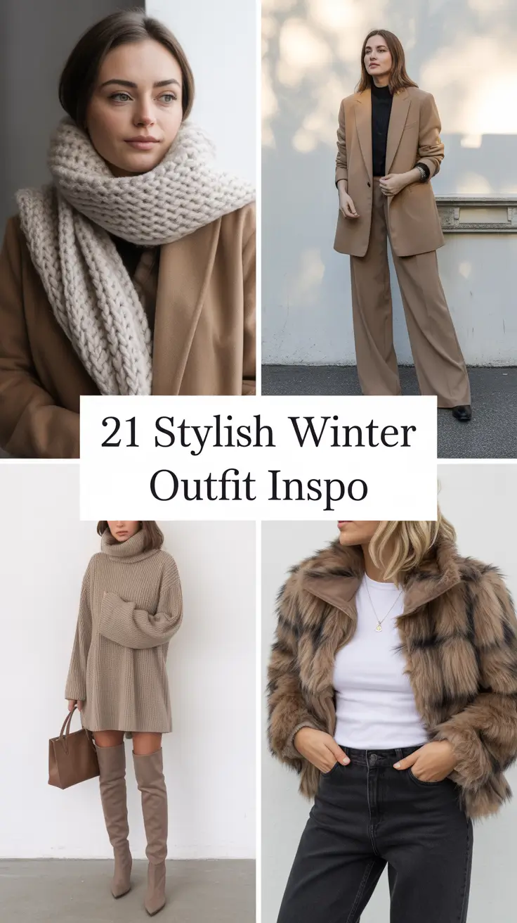 Stylish Winter Outfit Inspo 2025–2026: Cute & Casual Street Style Ideas