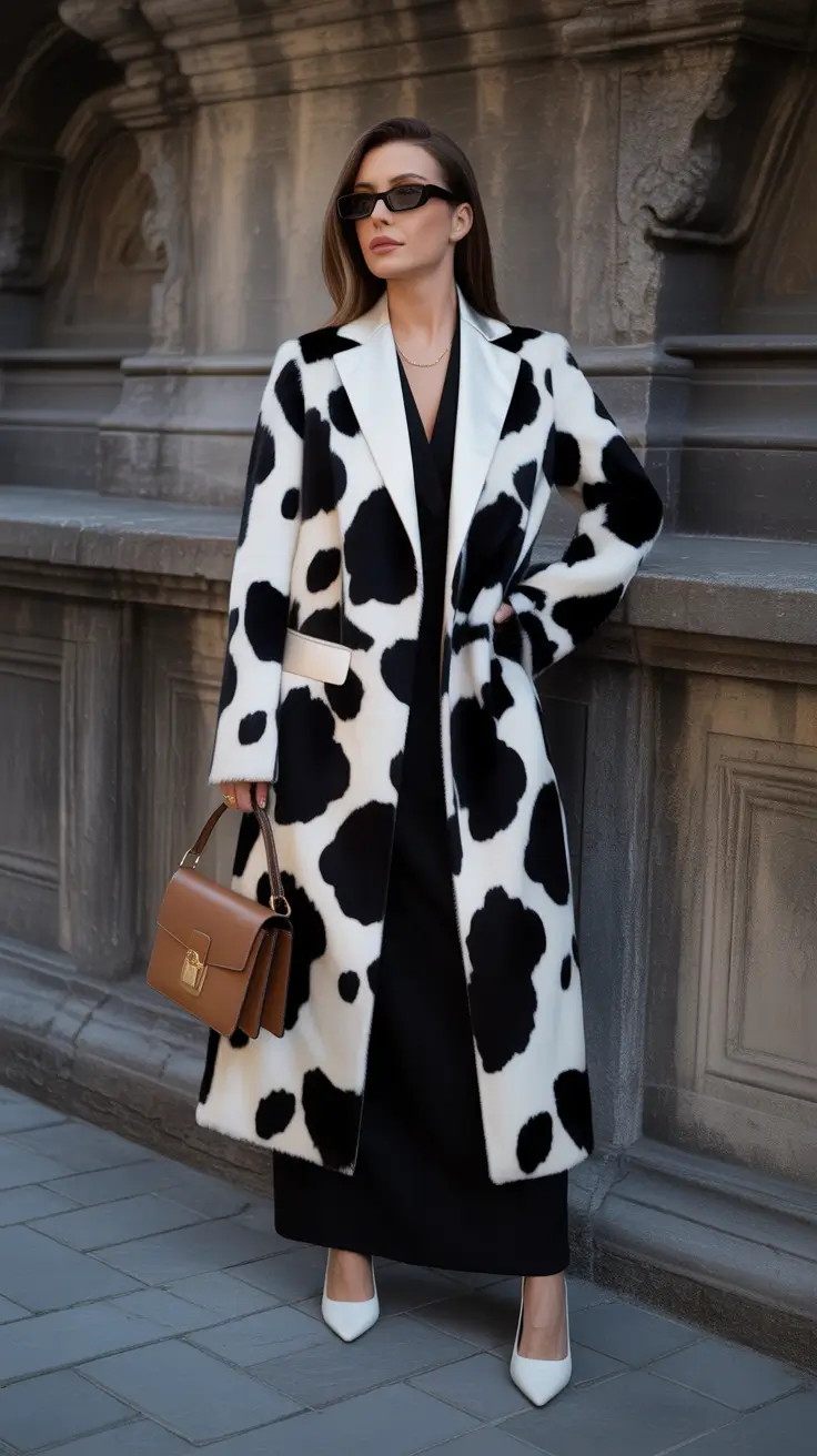 Trendy Birthday Outfit Winter 2025 2026 Monochrome Maxi with Statement Coat