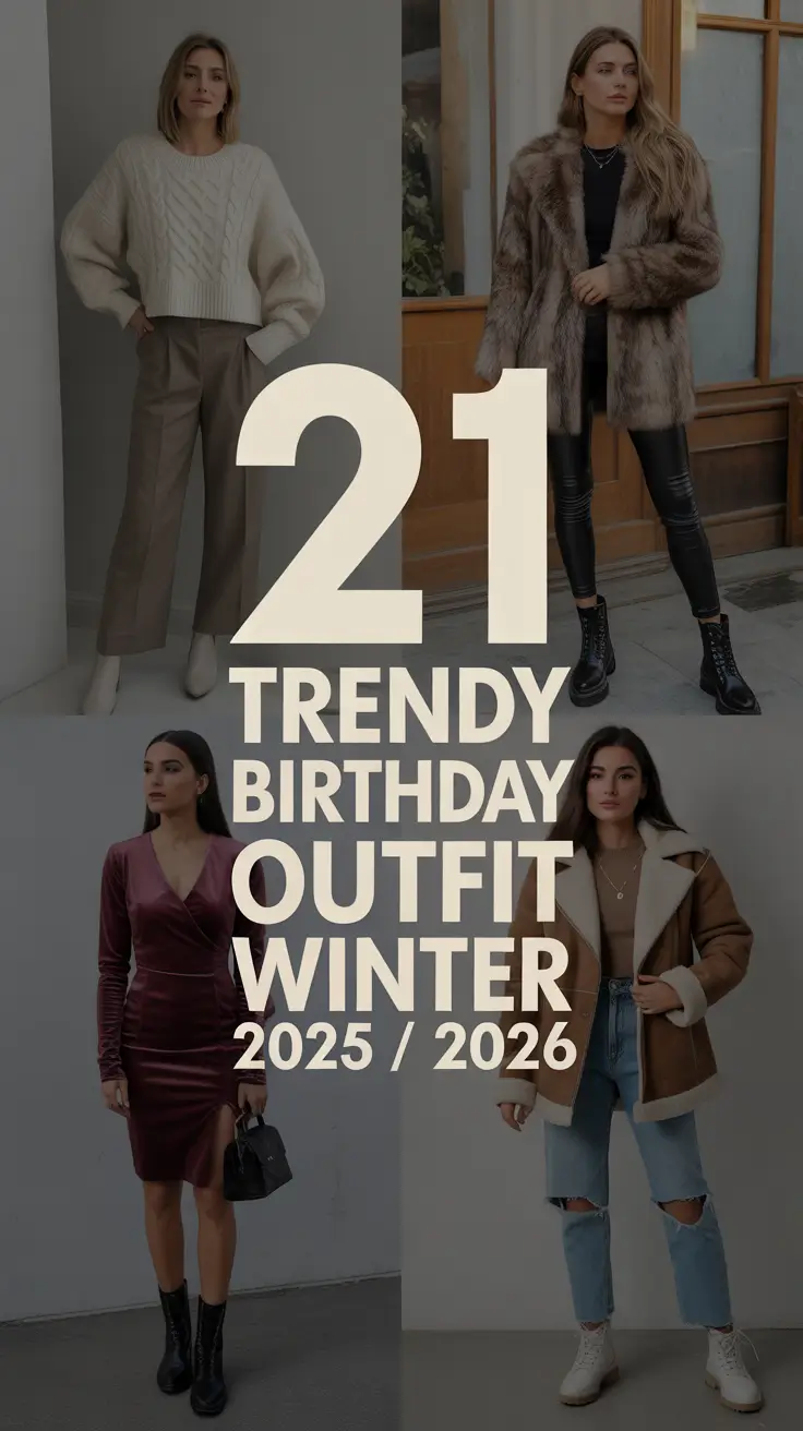 Trendy Birthday Outfit Winter 2025 – Classy & Chic Inspiration for Women