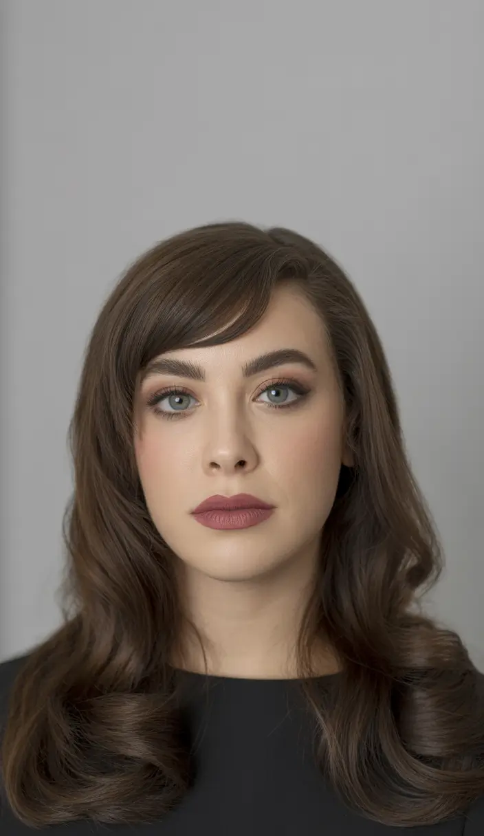 brown hair colors winter Vintage-Inspired Deep Brunette