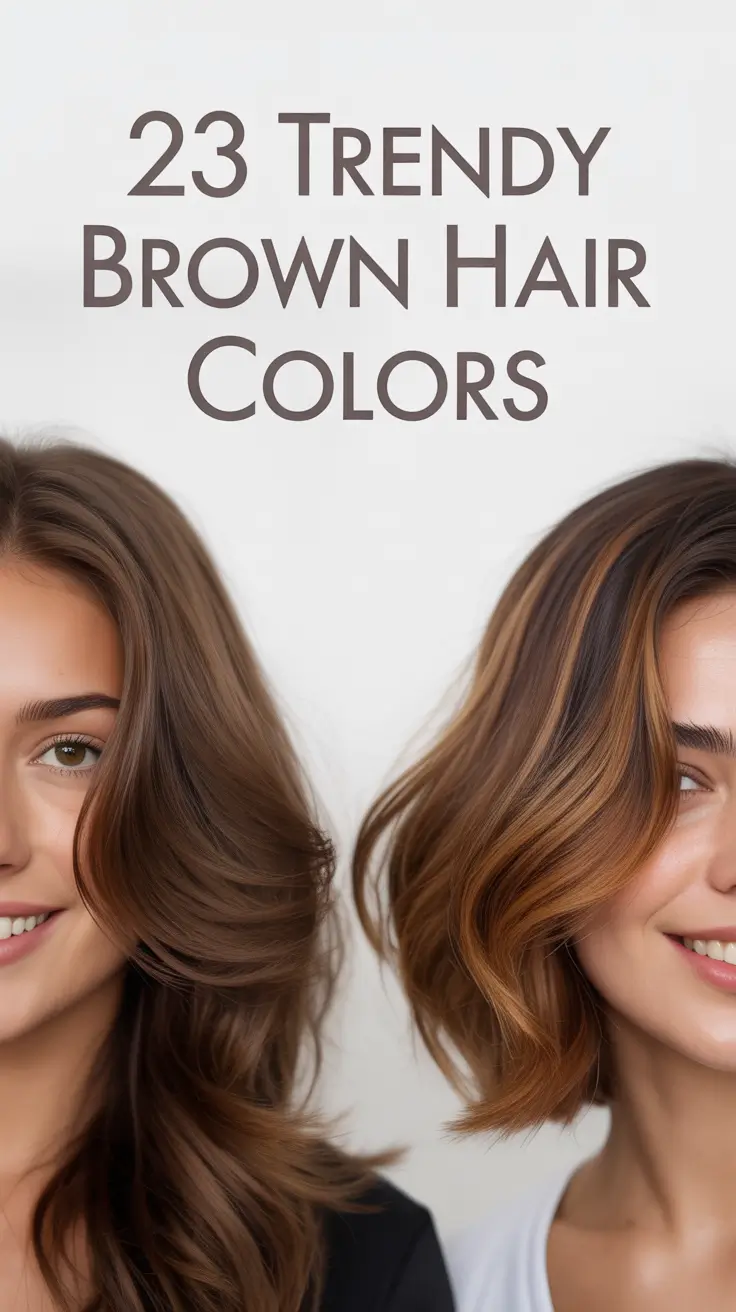 Trendy Brown Hair Colors Winter 2025–2026: Fresh Ideas with Highlights for Brunettes