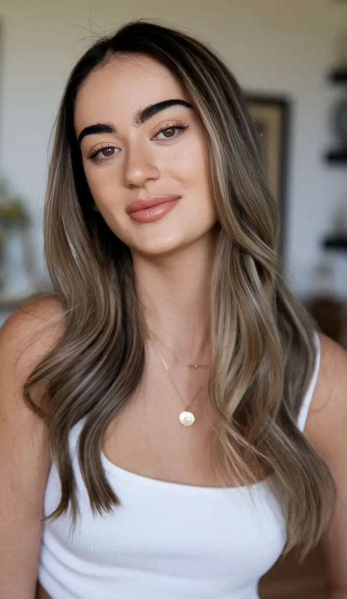fall and winter hair color ideas 2025 Ash Bronde Dimension