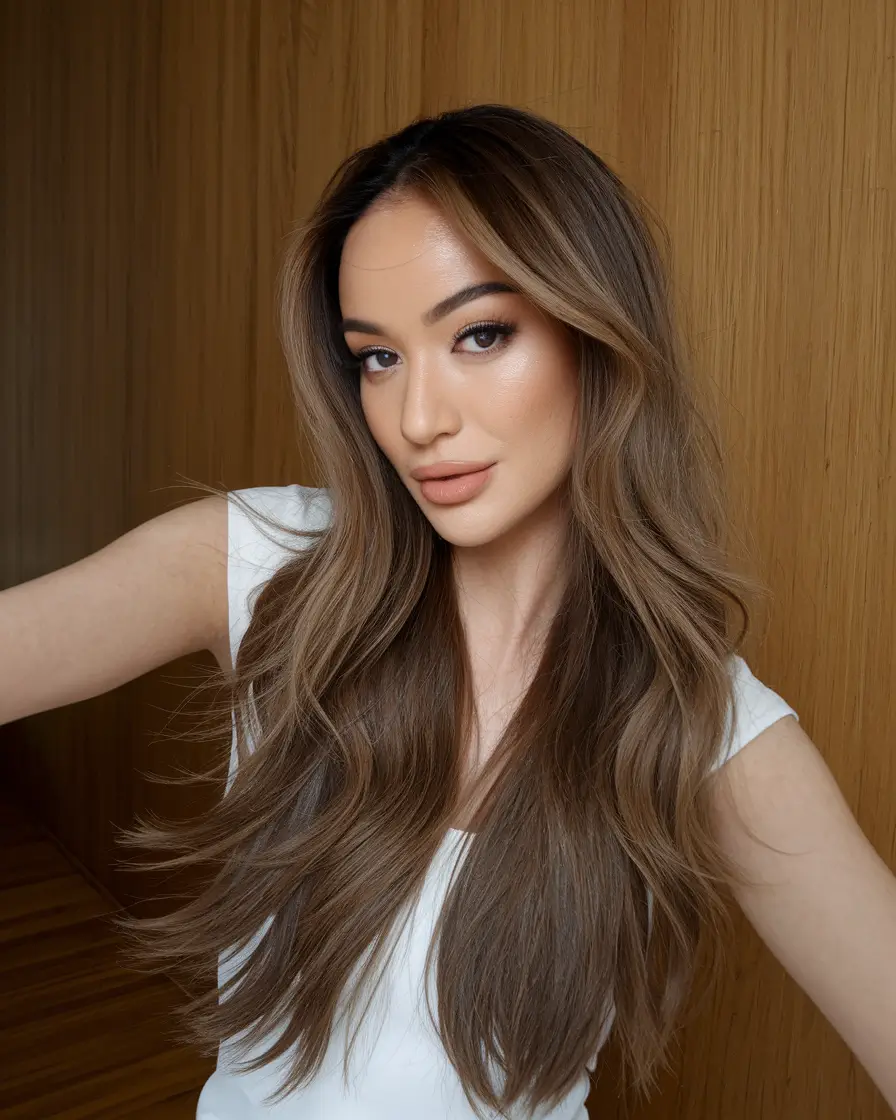 fall and winter hair color ideas 2025 Hazelnut Smoothness