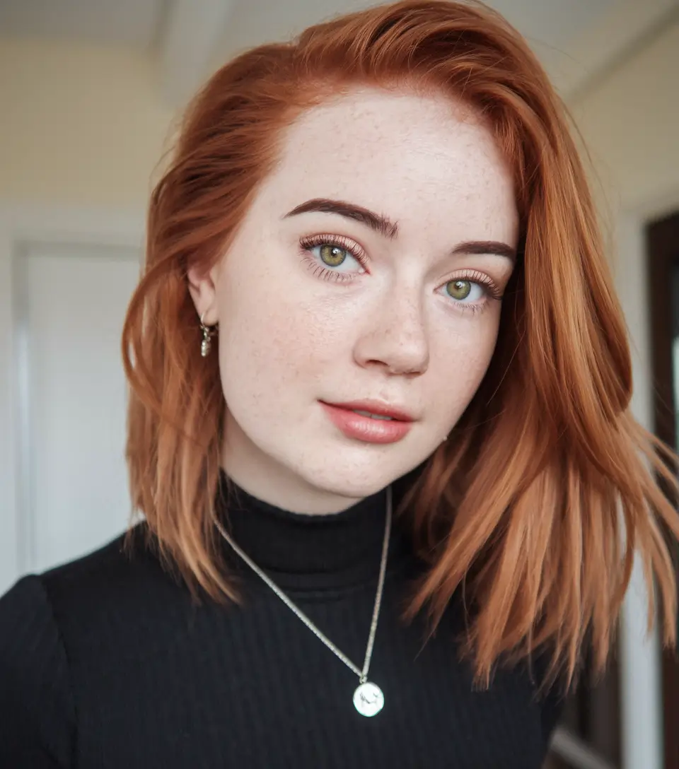 fall and winter hair color ideas 2025 Soft Ginger Layers
