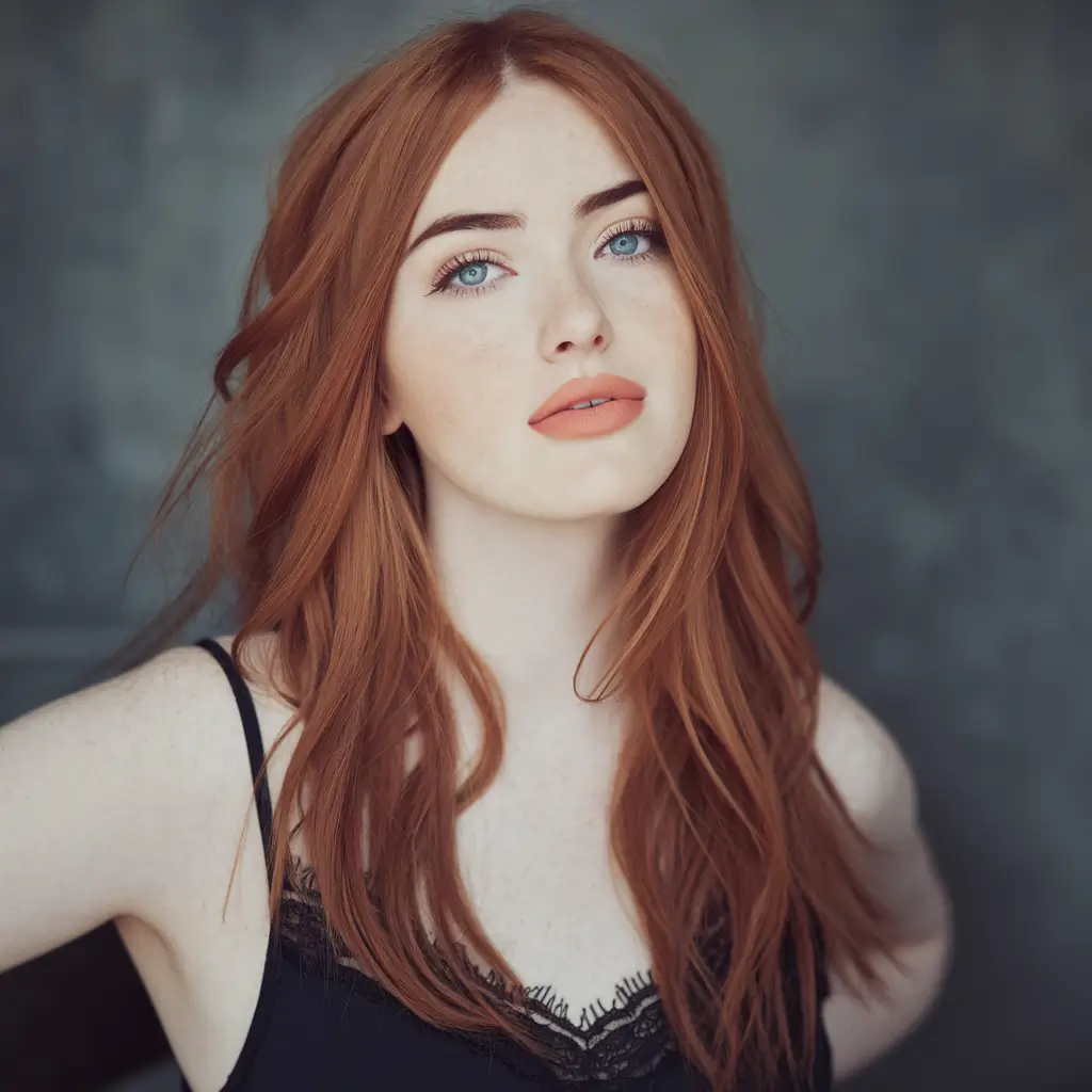 fall and winter hair color ideas 2025 Soft Auburn Flow