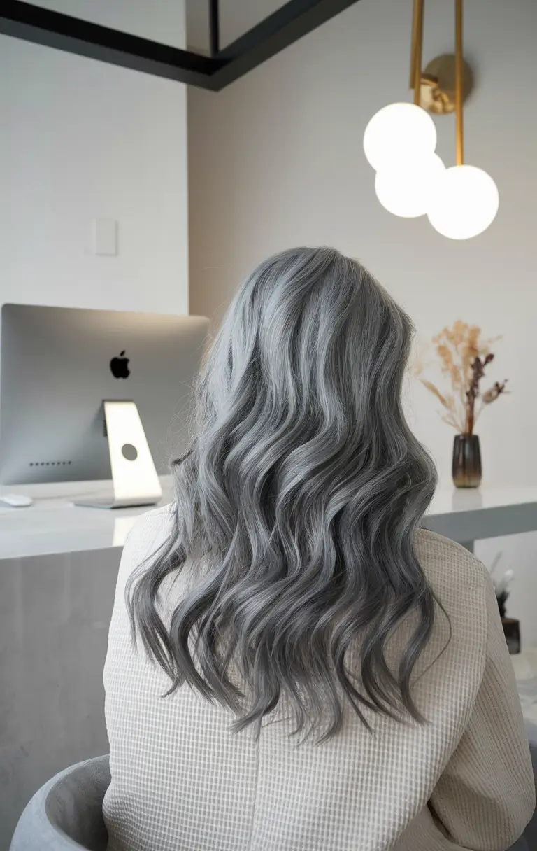 fall winter haircuts 2025 Modern Silver Waves