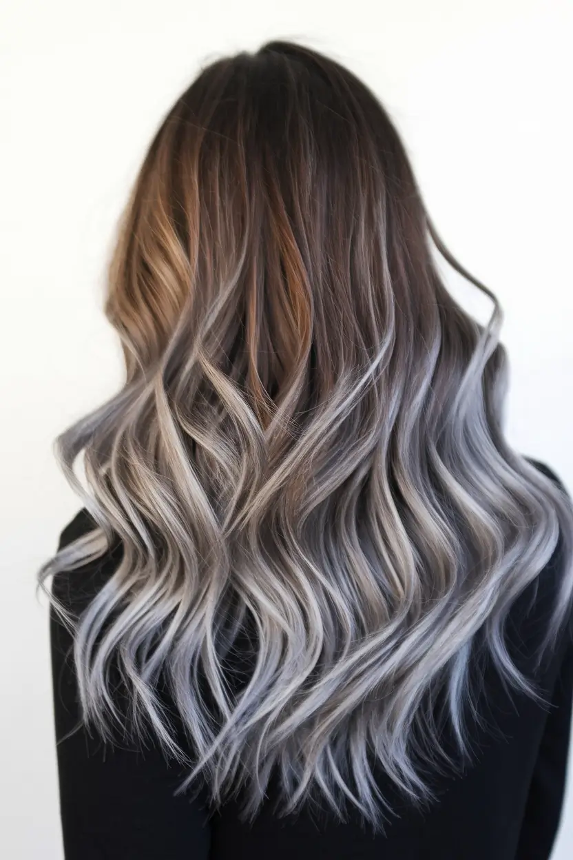 fall winter haircuts 2025 Dimensional Balayage Waves