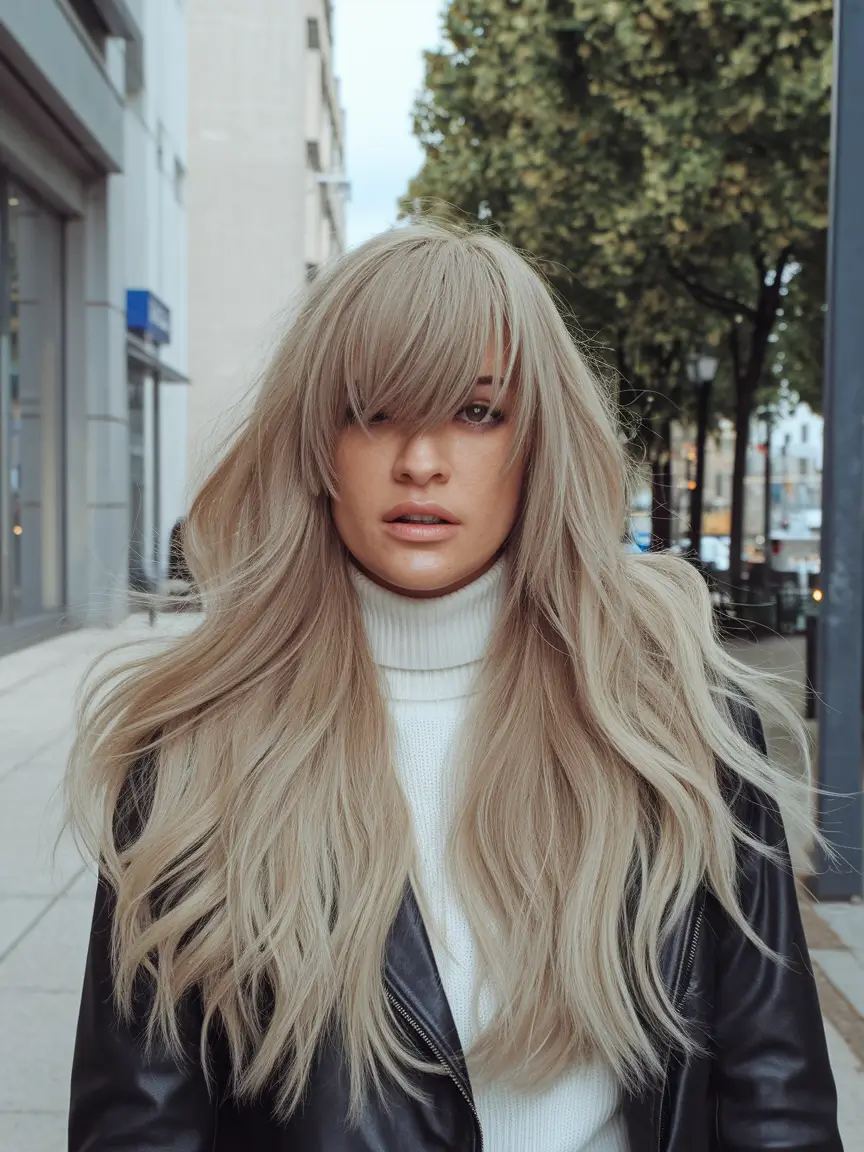 fall winter haircuts 2025 Sleek Face Framing Layers