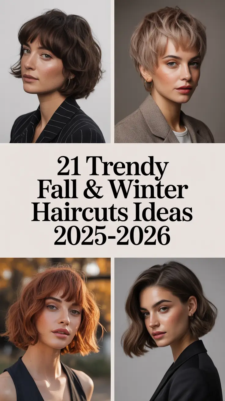 Trendy Fall & Winter Haircuts Ideas 2025–2026: Fresh Styles & Inspiring Trends
