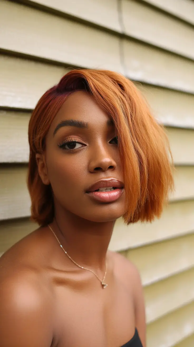 winter colors to dye your hair black women Warm Amber Waves