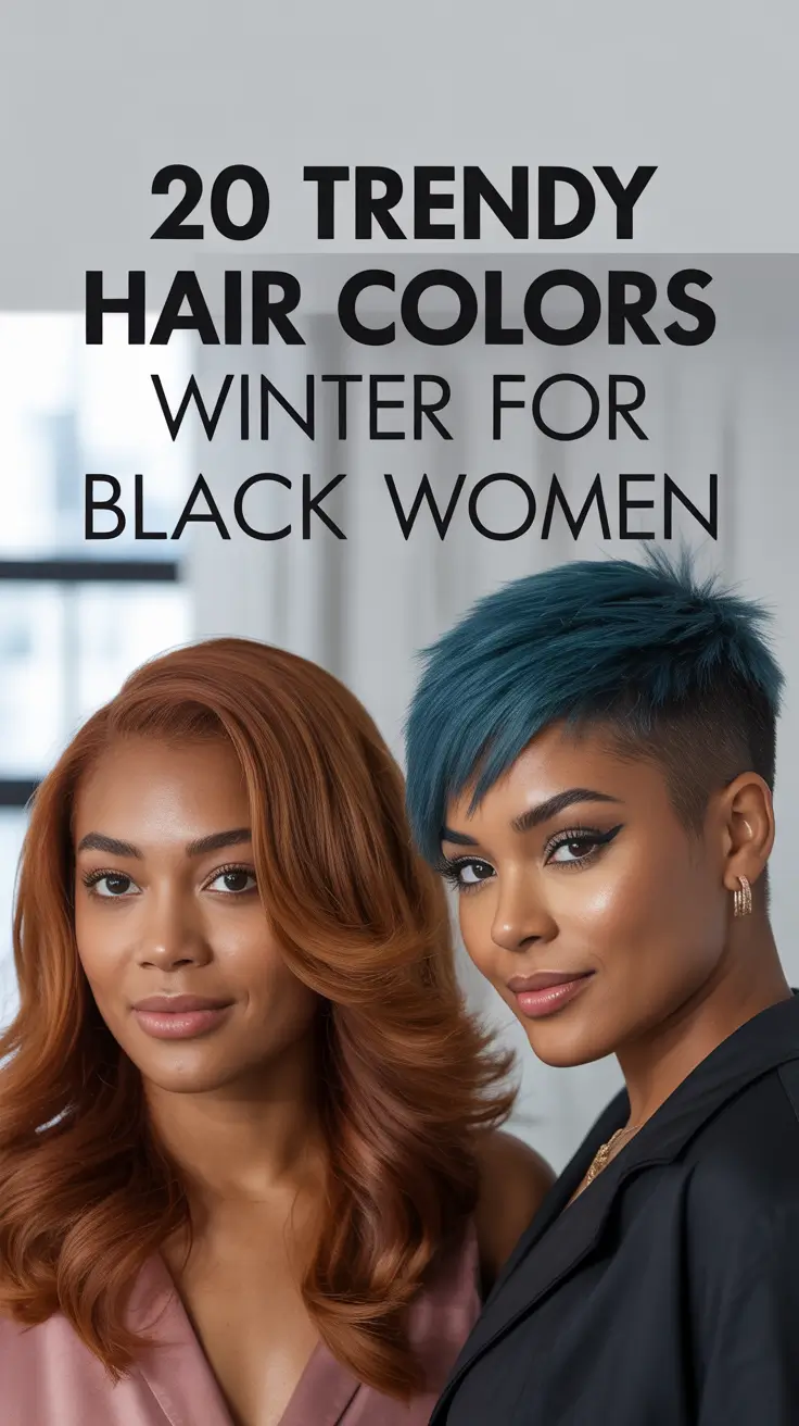 Trendy Hair Colors Winter for Black Women 2025–2026: Chic Ideas for Every Style