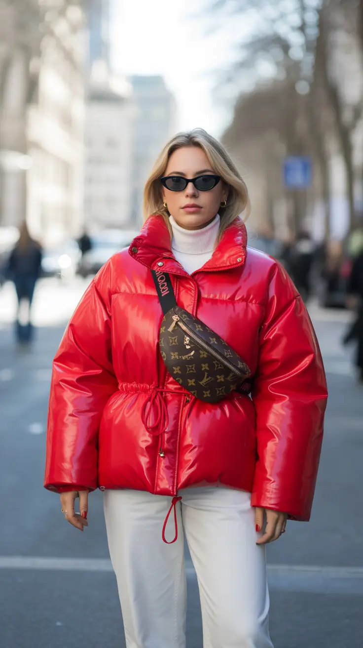 winter work outfits for women 2025 Sporty Red Outerwear Energy