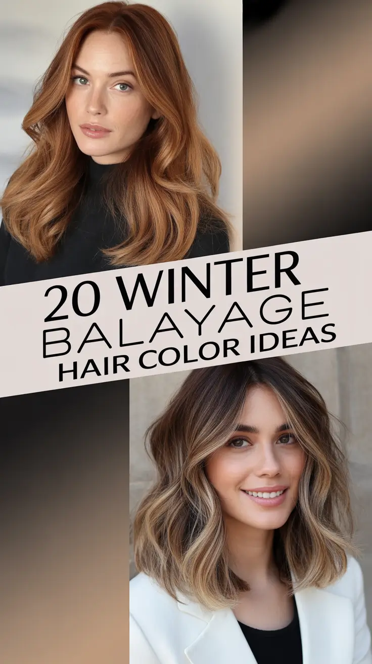 Winter 2025–2026 Balayage Hair Color Ideas: Trendy Ombre, Brunette & Blond Highlights