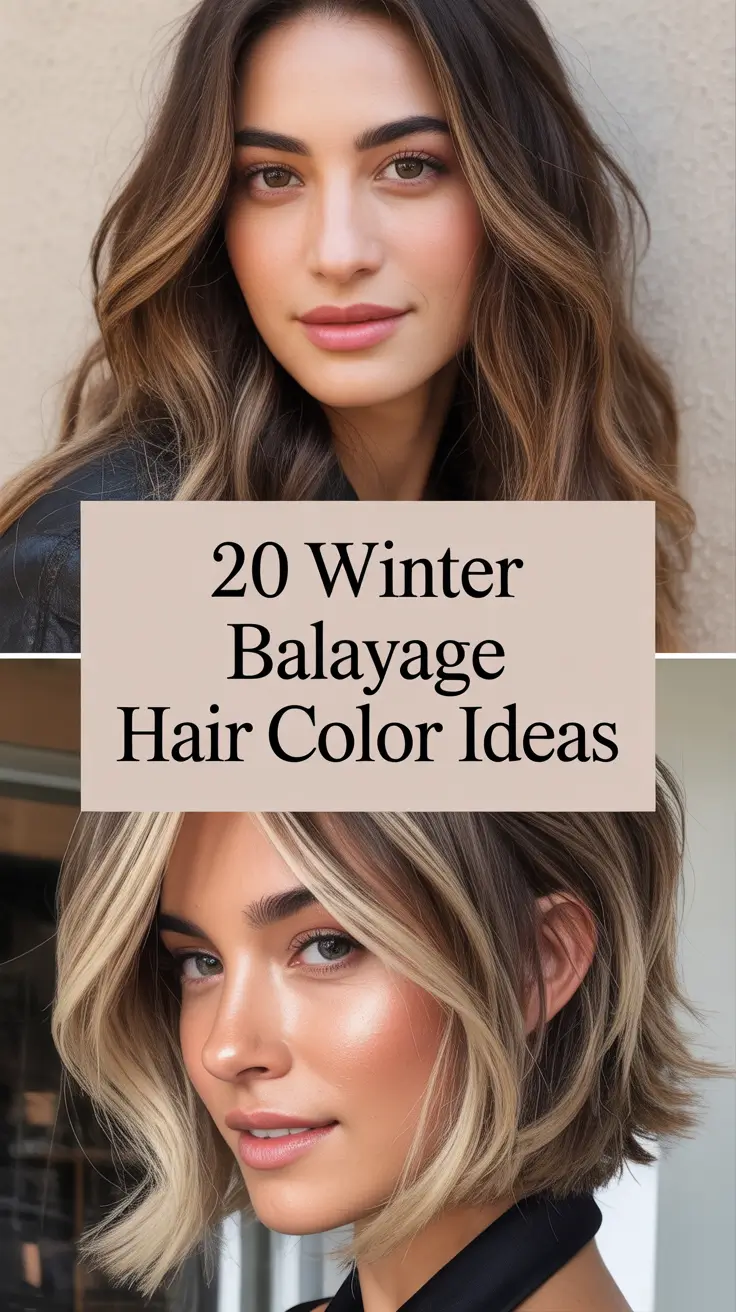 Winter 2025–2026 Balayage Hair Color Ideas: Trendy Ombre, Brunette & Blond Highlights