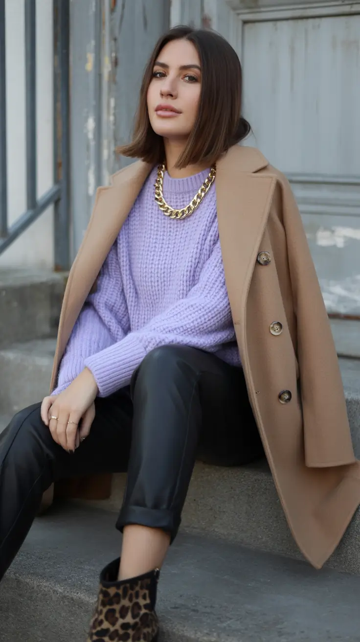 winter going out outfit night Lavender Edge